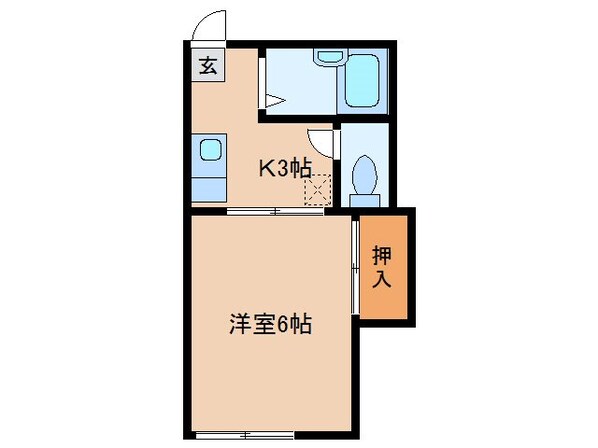 第一コーポ渡部　Ａの物件間取画像